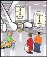 Mens vs Women shopping